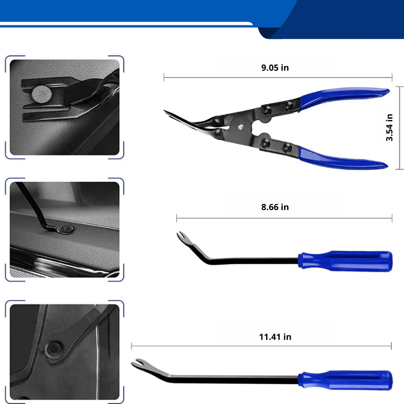 11 PCS - 161 PCS Car Bumper Clips, Auto Trim Removal Tool Set, Auto Plastic Fasteners Clips and More