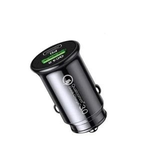 Hidden Mini 100W Type C USB Car Charger Fast Charging for iPhone Samsung Lighter Charger