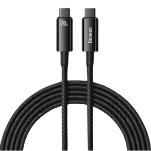 Fast Charging USB C Cable 3.25FT, 6.5FT, 10FT, 240W PD3.1 5A, Zine Alloy Nylon Braided for iOS Samsung