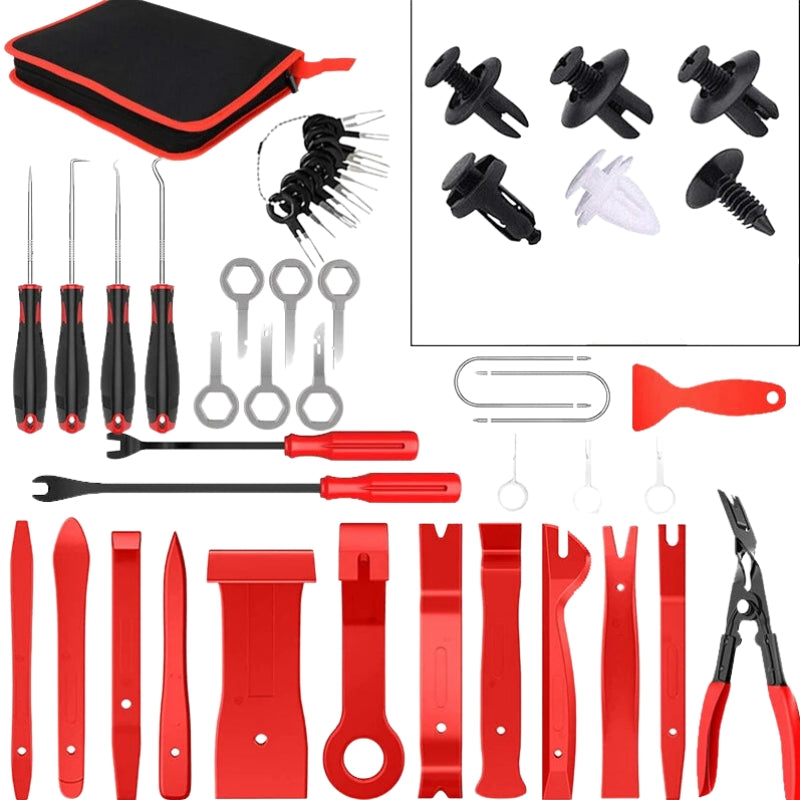 11 PCS - 161 PCS Car Bumper Clips, Auto Trim Removal Tool Set, Auto Plastic Fasteners Clips and More