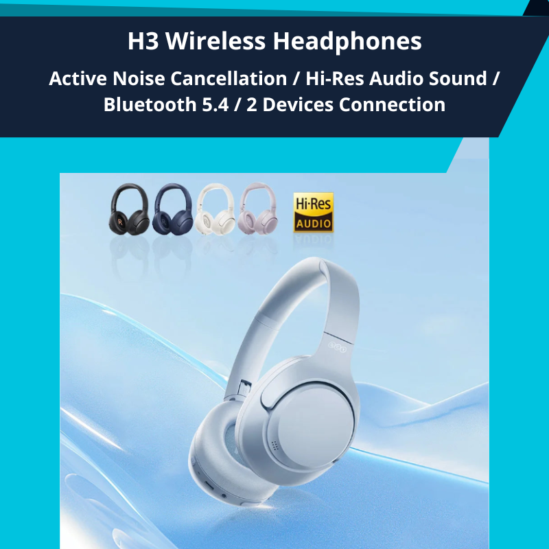 Best Wireless Headphones Bluetooth Noise Cancelling Hi-Res 43dB USB-C Up to 60 Hours Battery Life