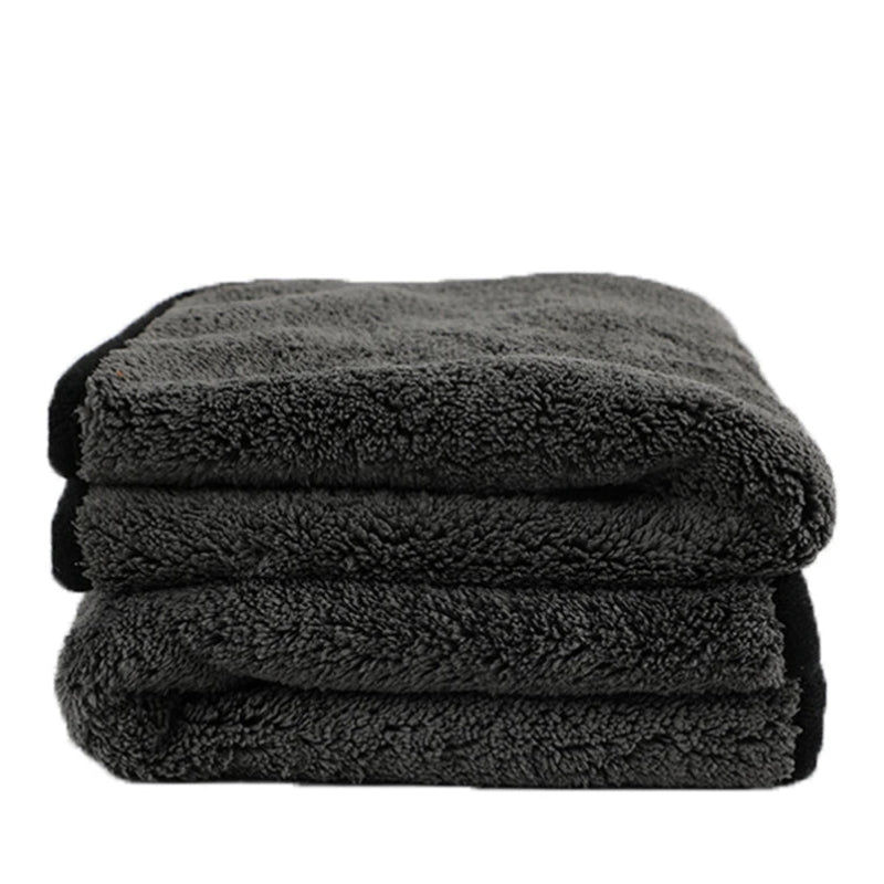 Large Super Absorbent Soft Microfiber Towels for Car Cleaning 1200 GSM 2 Sizes 16"x24"/24"x35"