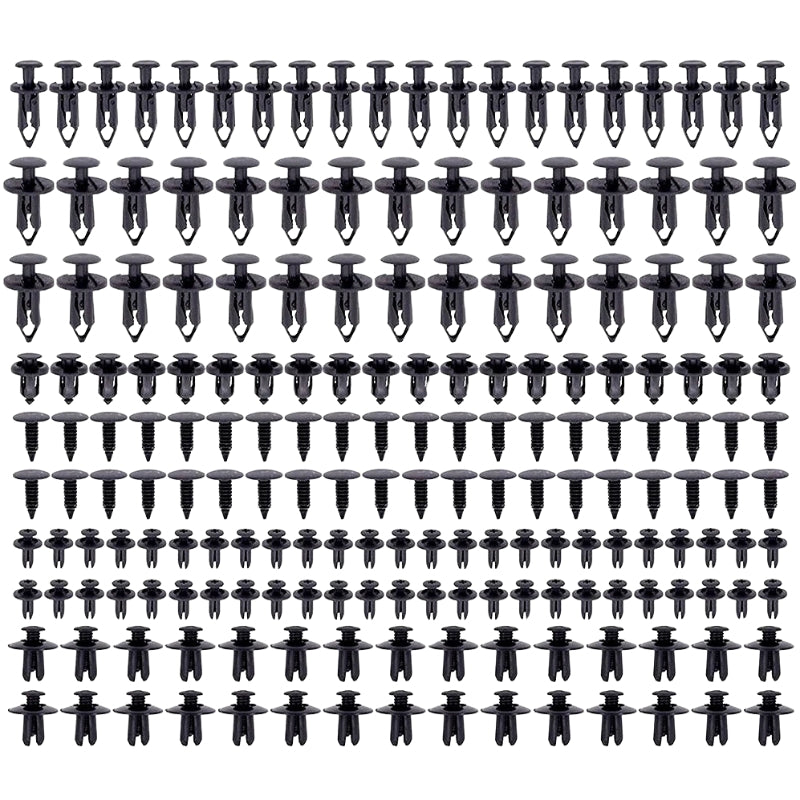 190pcs Universal Fastener Clips 6 Sizes Car Plastic Rivets Fasteners Replacement Push Clip Kit Tool Accessories