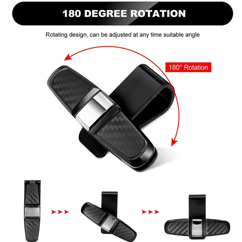 2PCS Car Glasses Clip Universal Sun Visor Holder for Sunglasses, Cards, Tickets