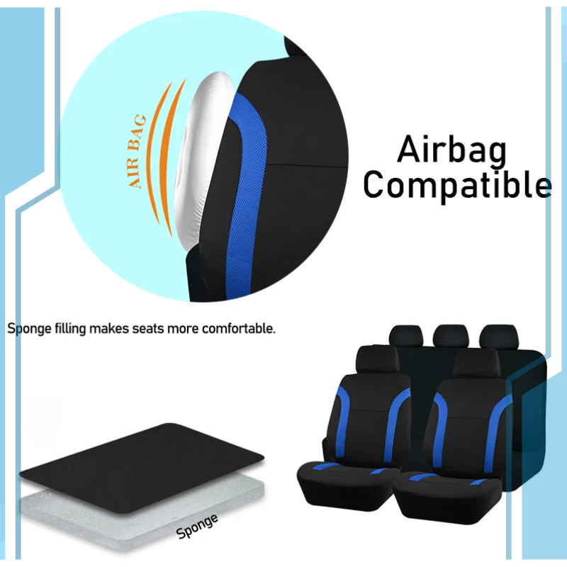 Universal Polyester Car Seat Covers Fit Most Cars Comfortable Stylish Seat Protectors Easy Installation