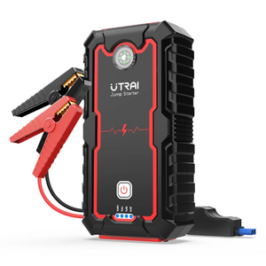 2000A Car Jump Starter 12V Battery Booster and Jumper Cables for 8.0L Gasoline and 6.0L Diesel Engines