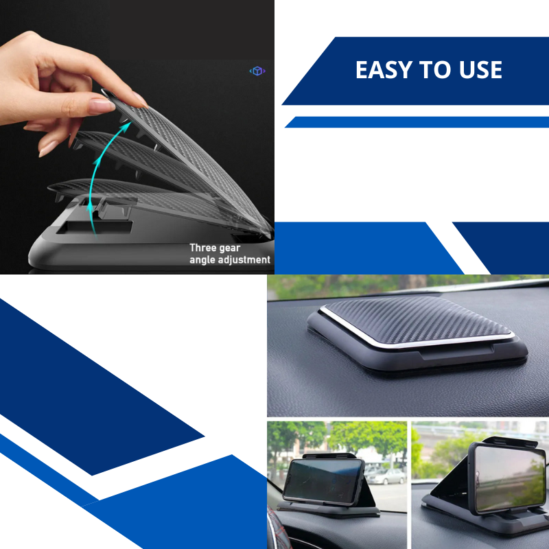 Anti-Slip Silicone Car Phone Holder, Universal Dashboard Phone Holder, Adjustable With Silicone Suction Pad