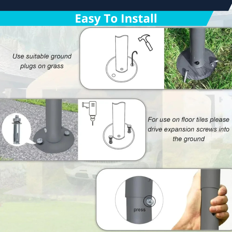 Heavy Duty Carport 10x20ft All-Season Canopy Storage Shed with Removable Sidewalls and Doors