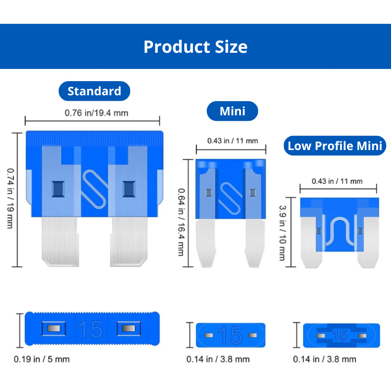 306pcs Car Fuse Kit, 2A - 35A Fuses Standard, Mini and Low Profile, Fuse Puller, Circuit Tester, For Cars Boats Trucks SUVs