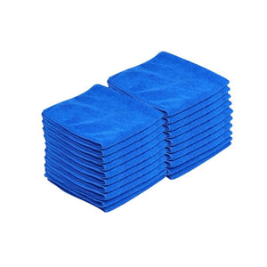 Premium Grade Microfiber Towels 12" x 12" 10 - 20 Pak - Safe for Car Wash Home Cleaning & Pet Drying Cloths