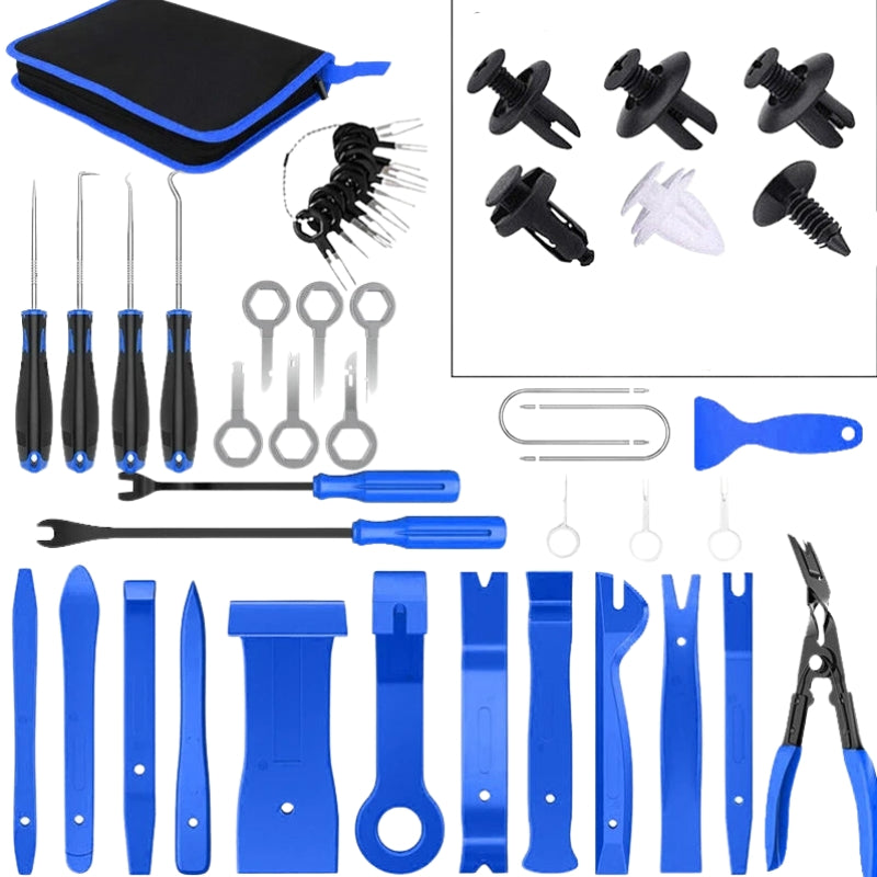 11 PCS - 161 PCS Car Bumper Clips, Auto Trim Removal Tool Set, Auto Plastic Fasteners Clips and More