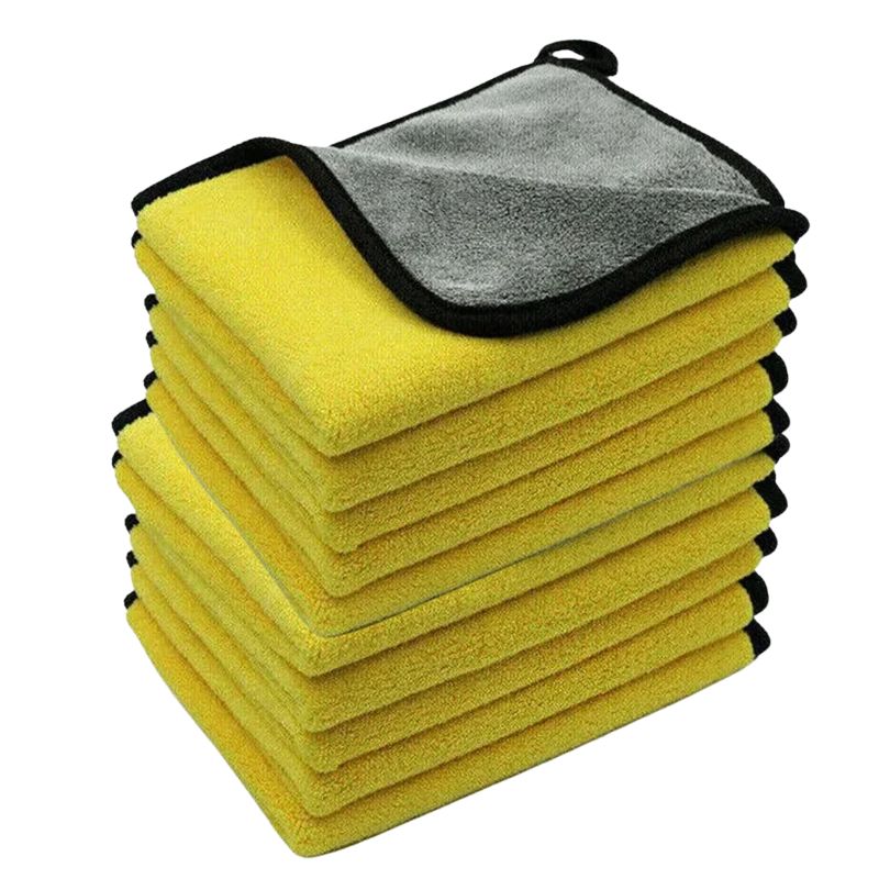 Premium Microfiber Towels Pack of 5-10 - 3 Sizes - 12", 16", 24" Car & Home Microfiber cloths