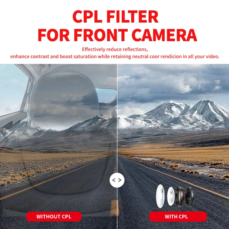 4 Channel Dash Camera 1080P 4K GPS WiFi Voice Control Super Night Vision 128GB Card 24 Hours Parking Mode