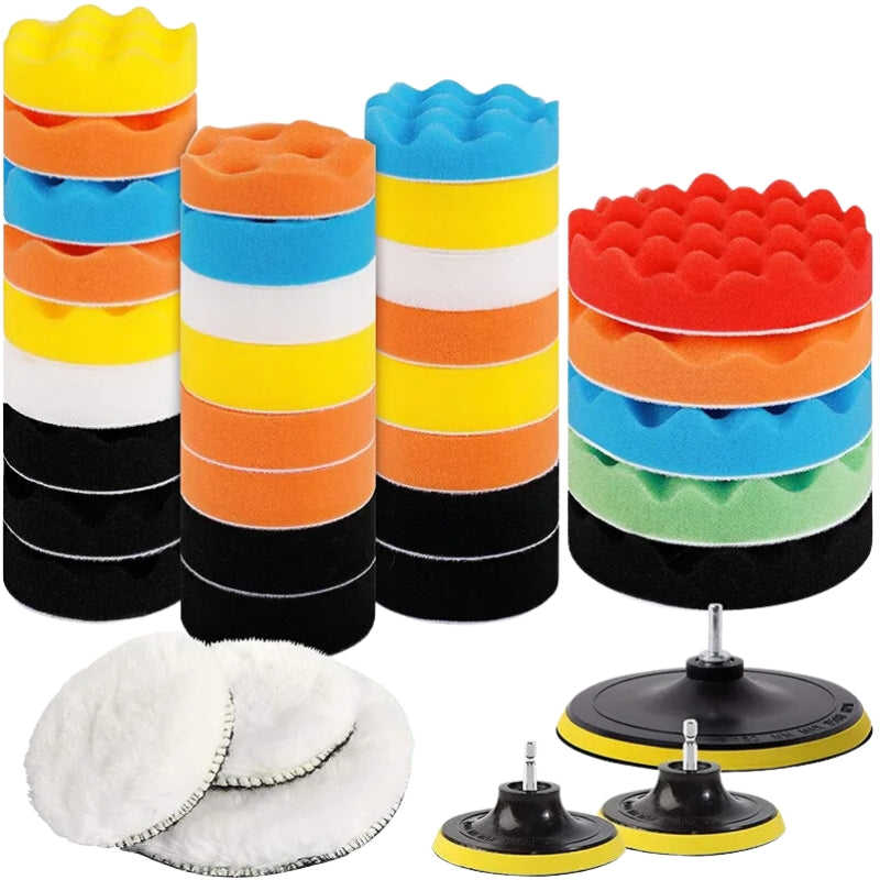 Car Polishing Kit Sponge Pads Foam Pad Buffer Polishing Wax Pads to Remove Scratches