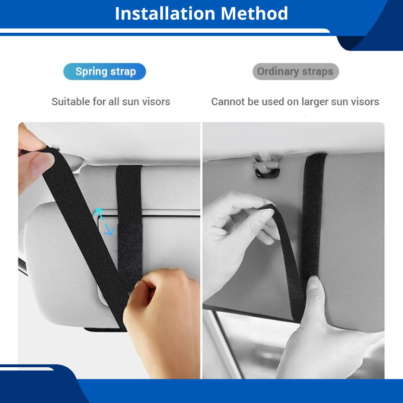 Car Sun Visor Organizer, Textured Suede, 2-Layer Storage For Sunglasses, Card Holder, Zipper Storage Pocket