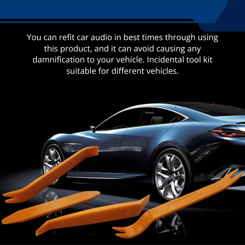 5 PCS Car Trim Removal Tool Kit Scratch Resistant For Door Panels, Car Clips, Molding, Dashboards, Interior Trims