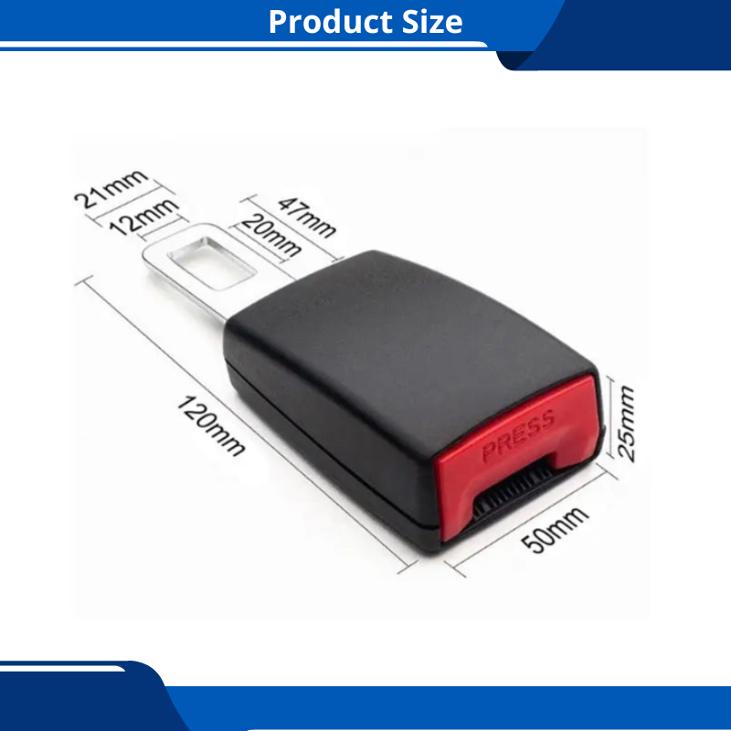 2Pcs Car Safety Seat Belt Extender Universal Extension Buckle Plug Buckle Seatbelt Clip Car Accessories