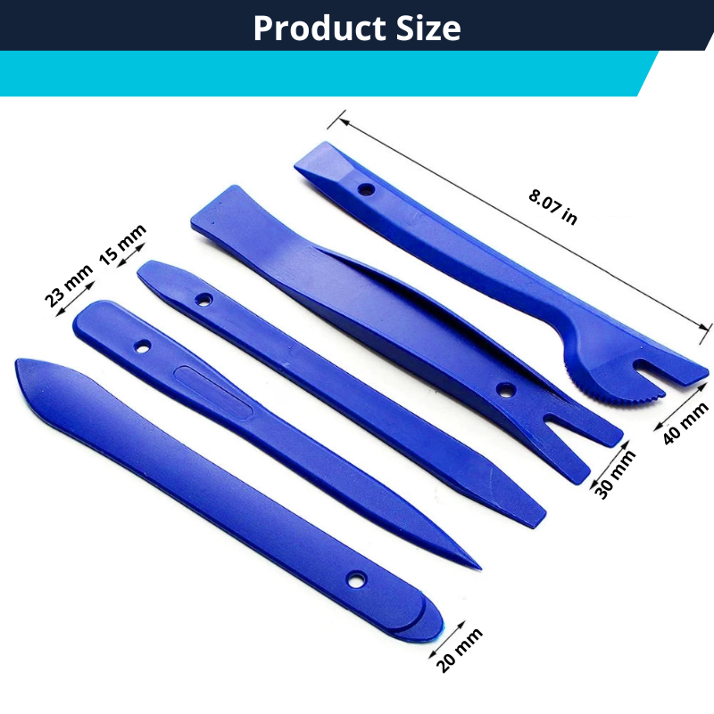 5 - 12 pcs Car Trim Removal Tool Set, Door Panel, Fastener Removal, Clip, Molding, Dashboards, Interior Trim Tools