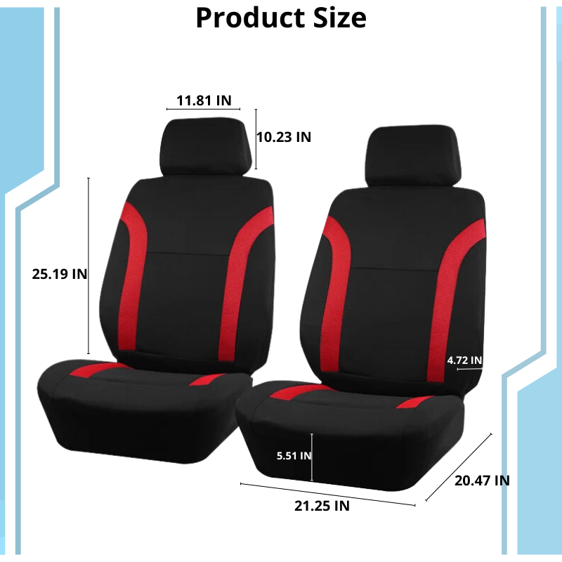 Universal Polyester Car Seat Covers Fit Most Cars Comfortable Stylish Seat Protectors Easy Installation