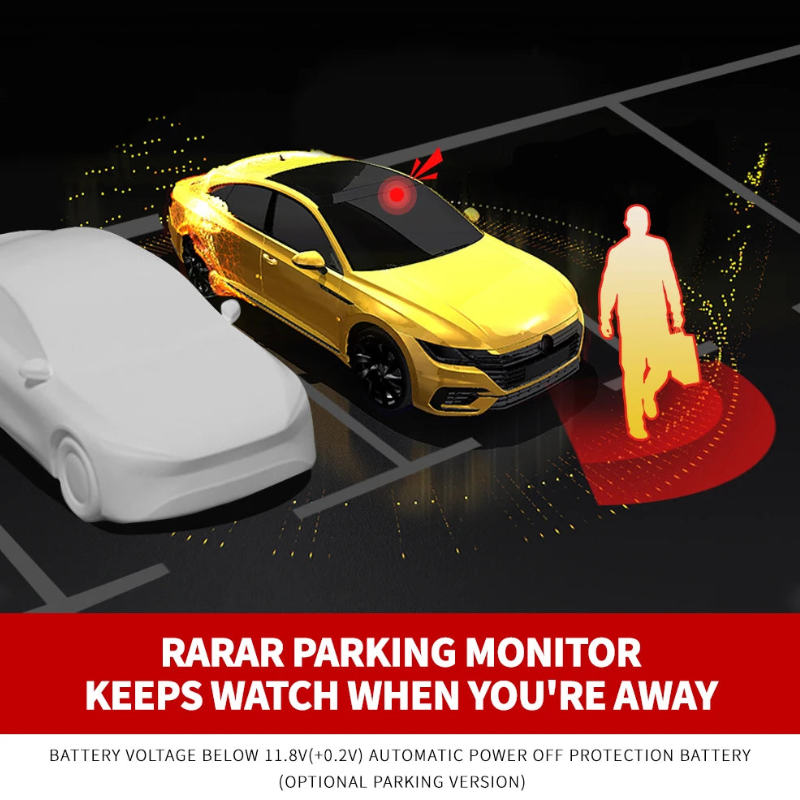 4 Channel Dash Camera 1080P 4K GPS WiFi Voice Control Super Night Vision 128GB Card 24 Hours Parking Mode