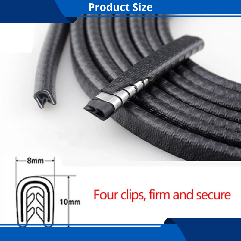 Car Door Edge Guards Protector 6.5ft-32.5ft / 2M-10M No Glue U Shape for Cars Trucks Sedans SUV