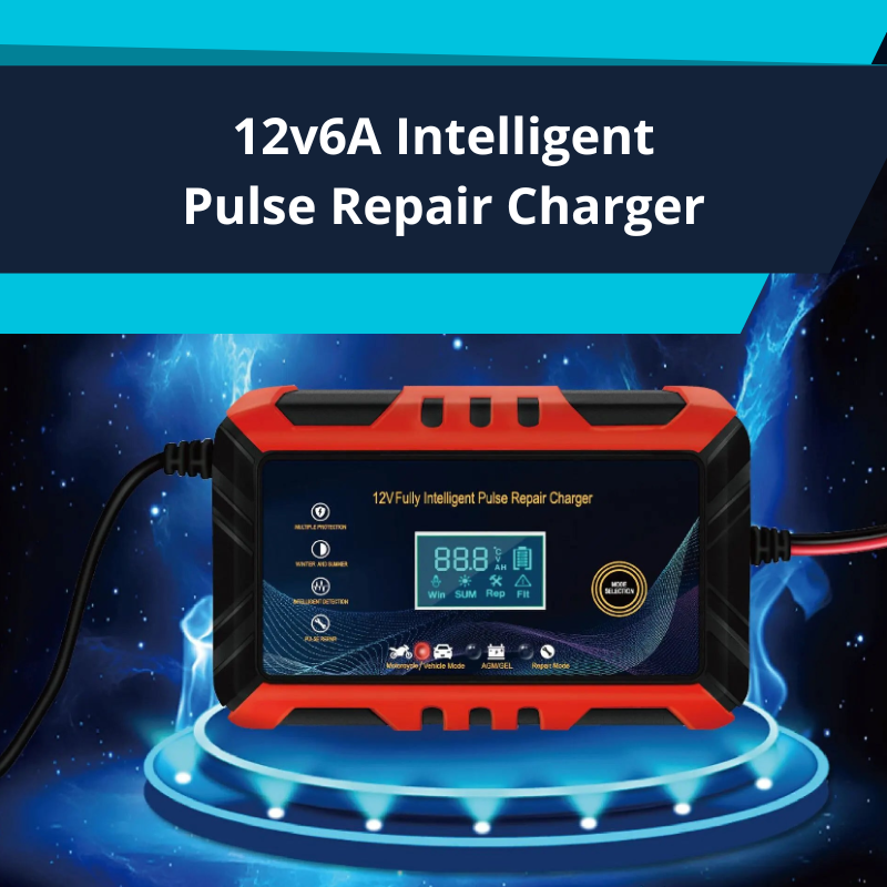 Battery Charger 6-Amp 12V Fully-Automatic Smart Car Battery Charger Trickle Charger