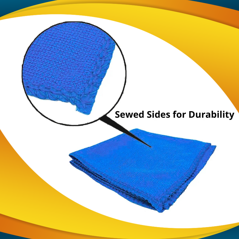 Premium Grade Microfiber Towels 12" x 12" 10 - 20 Pak - Safe for Car Wash Home Cleaning & Pet Drying Cloths