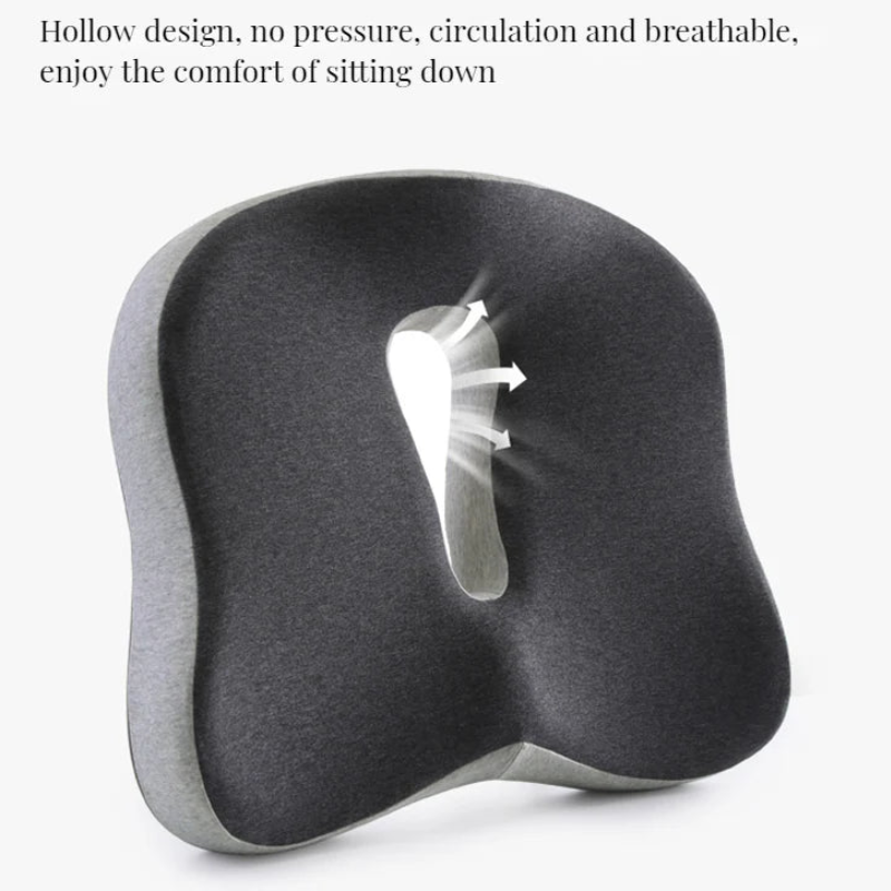 Memory Foam Seat Cushion for Lower Back Pain Relief Donut Pillow for Tailbone Pain Relief and Support