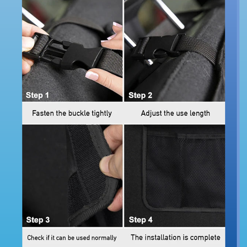 Back Seat Car Trunk Hanging Organizer With 9 Pockets Oxford Waterproof Multi-pocket Organizer