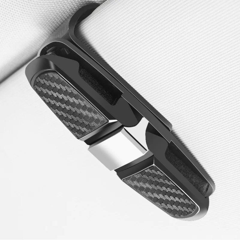 2PCS Car Glasses Clip Universal Sun Visor Holder for Sunglasses, Cards, Tickets