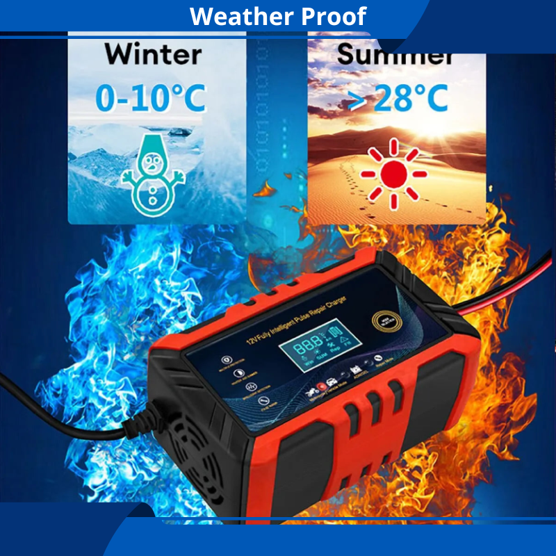 Battery Charger 6-Amp 12V Fully-Automatic Smart Car Battery Charger Trickle Charger