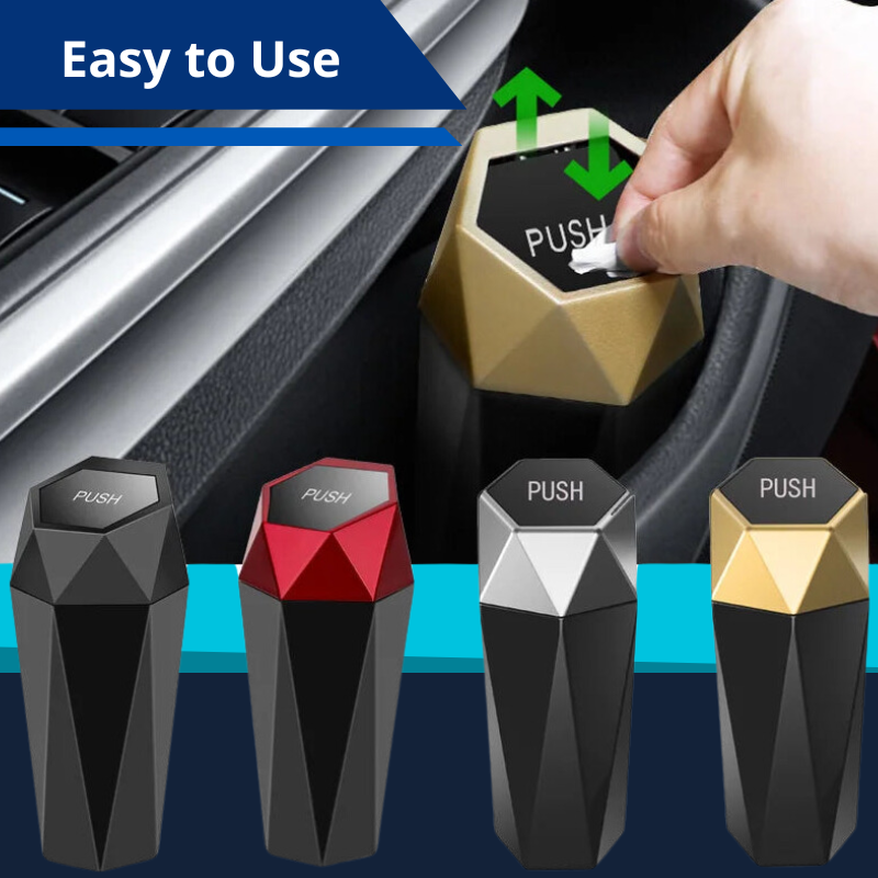 Best Car Cup Holder Trash Can, 19oz / 550ml Leakproof Mini Trash with Lid for Car and Home