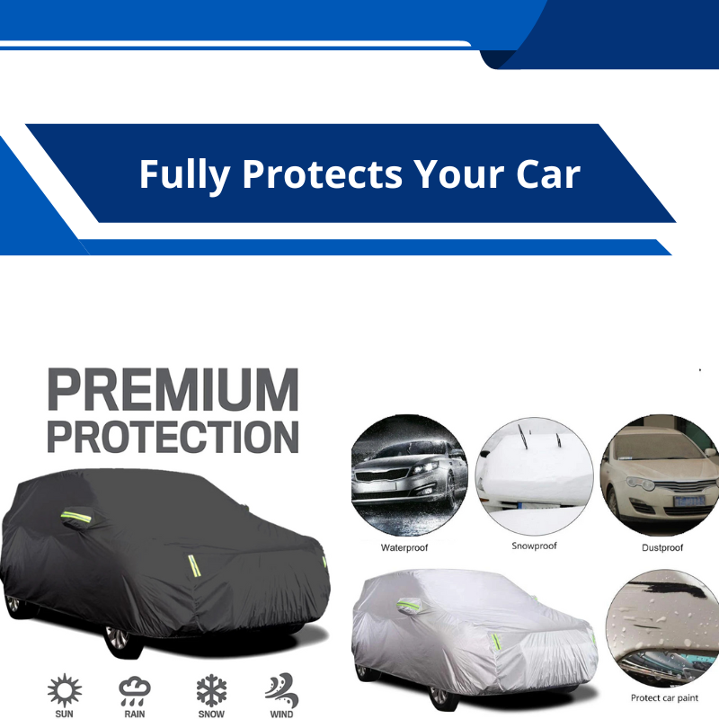 Universal Car Cover For Sedan / SUV Sizes S-XXL Waterproof Scratch-Resistant UV Protection