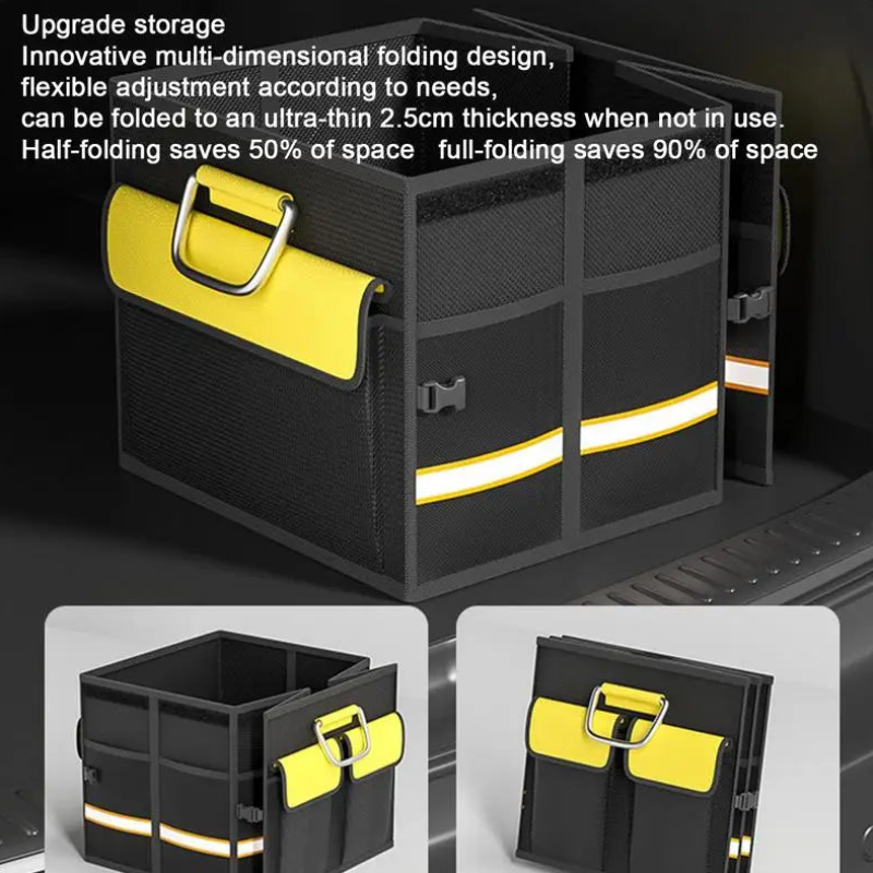 Car Trunk Organizer 10-28.5Gal / 38-108L 1680D Oxford Cloth Foldable Tools Storage Waterproof