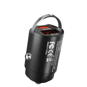 Hidden Mini 100W Type C USB Car Charger Fast Charging for iPhone Samsung Lighter Charger