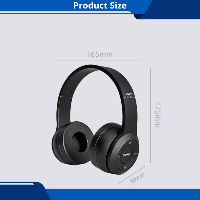 Rechargeable Wireless Headphones 5.0 Bluetooth Foldable Light Weight Sports Game Headset