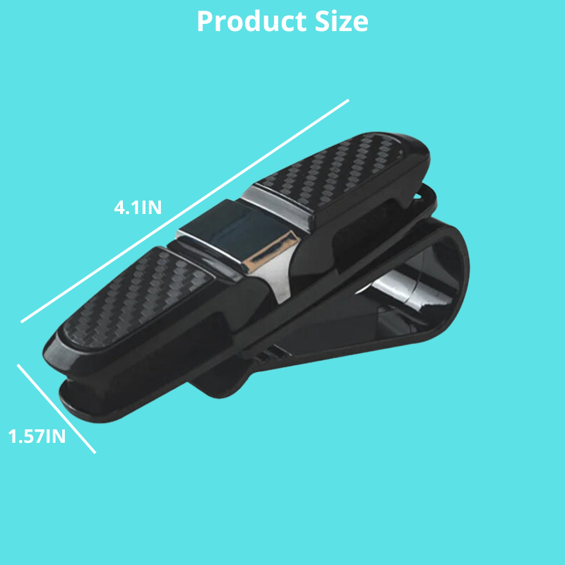 2PCS Car Glasses Clip Universal Sun Visor Holder for Sunglasses, Cards, Tickets