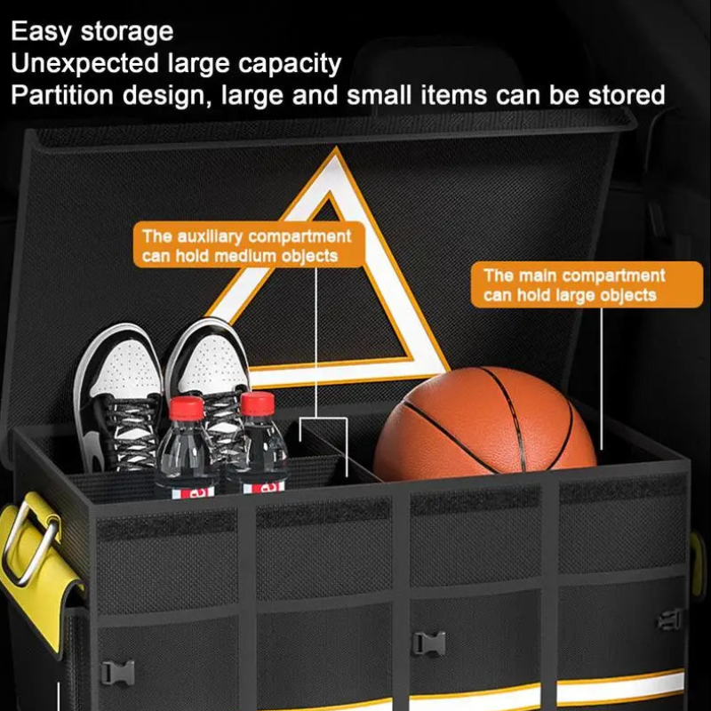 Car Trunk Organizer 10-28.5Gal / 38-108L 1680D Oxford Cloth Foldable Tools Storage Waterproof