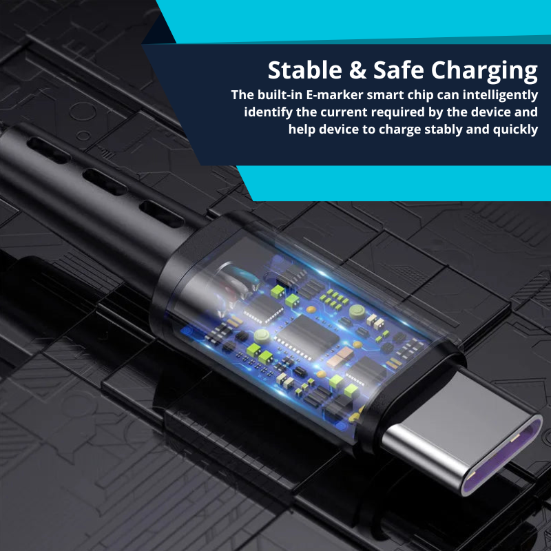 7A Fast Type C Cell Phone Charging Cable USB C to USB C Fast Data Cord For iOS Samsung