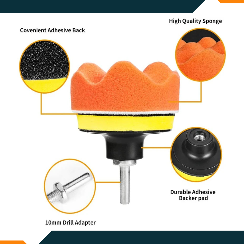 Car Polishing Kit Sponge Pads Foam Pad Buffer Polishing Wax Pads to Remove Scratches