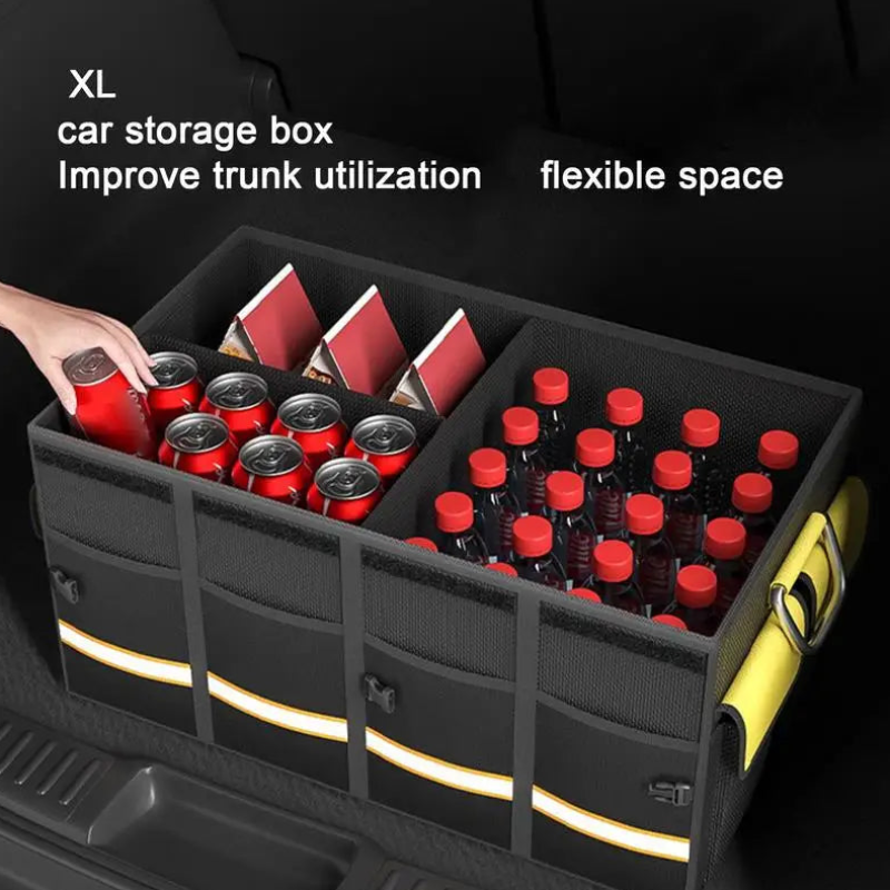 Car Trunk Organizer 10-28.5Gal / 38-108L 1680D Oxford Cloth Foldable Tools Storage Waterproof