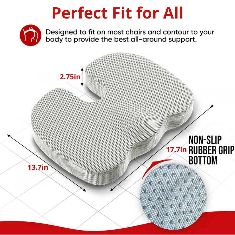Ergonomic Car Seat Cushion Memory Foam Office Chair Cushion Improve Posture And Pain Relief