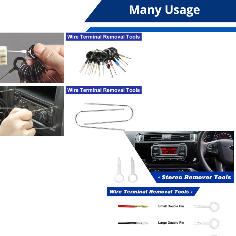 11 PCS - 161 PCS Car Bumper Clips, Auto Trim Removal Tool Set, Auto Plastic Fasteners Clips and More