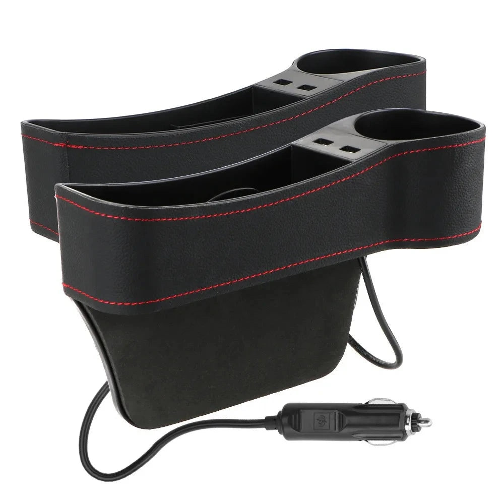 Car Seat Organizer With USB Ports Option Multifunctional Organizer, Cup Holders for Phones, Sunglasses