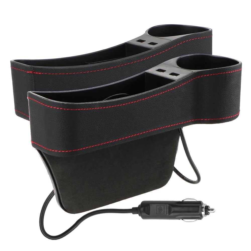 Car Seat Organizer With USB Ports Option Multifunctional Organizer, Cup Holders for Phones, Sunglasses
