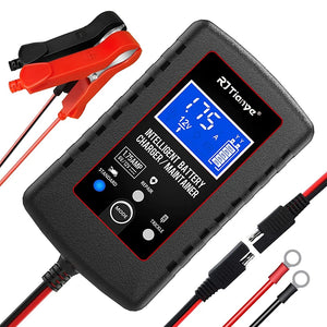 Smart Car Battery Charger 6V and 12V Automotive Charger Trickle Charger for Motorcycle ATV