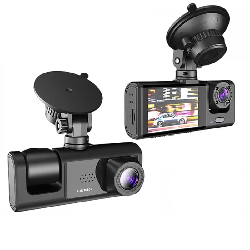 High Resolution Dash Camera Full HD Front Rear Camera 3.16” IPS Screen Night Vision 170°Wide Angle WDR