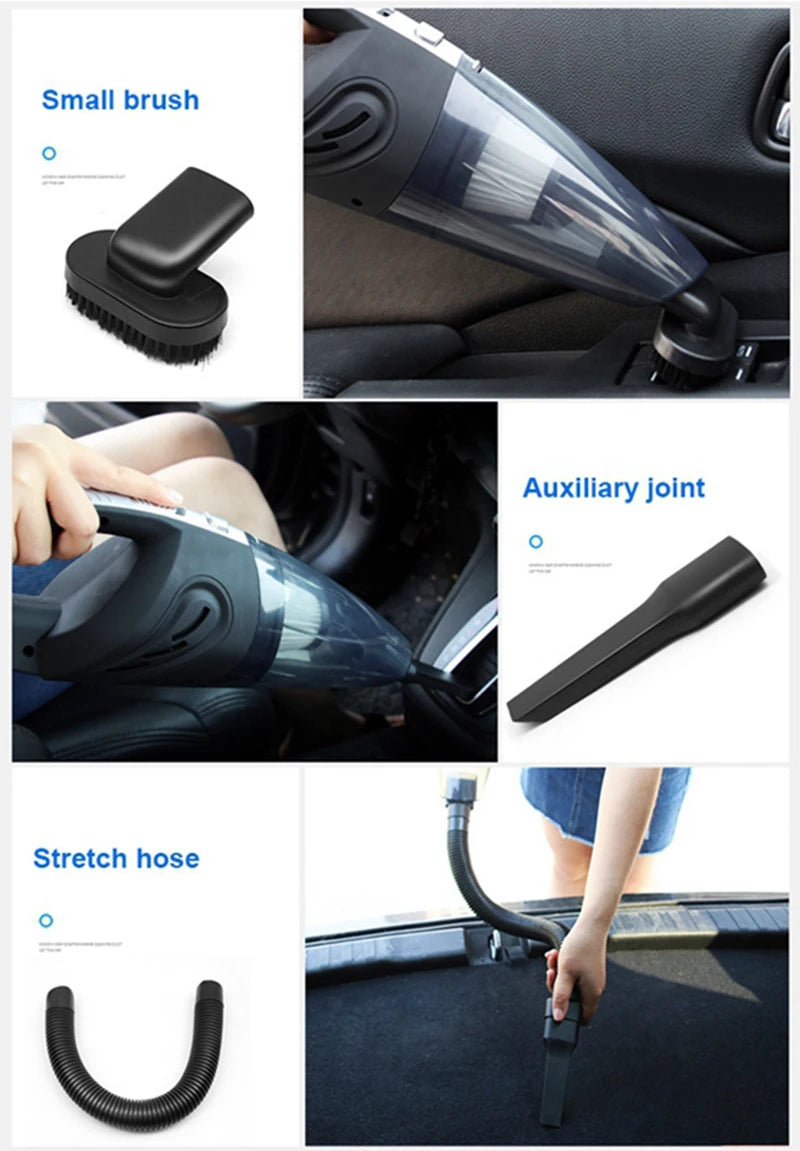 Wireless Vacuum Cleaner Powerful Cyclone Suction Rechargeable for Car Home Pet Hair