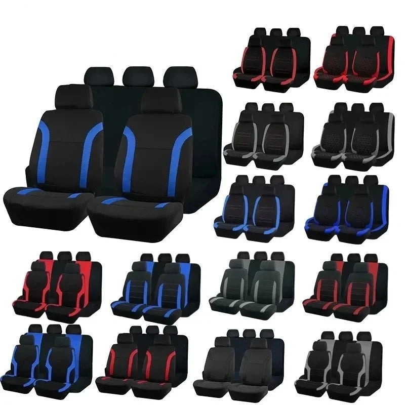 Universal Polyester Car Seat Covers Fit Most Cars Comfortable Stylish Seat Protectors Easy Installation