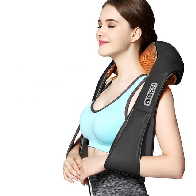 Shiatsu Back and Neck Massager with Heat Deep Kneading Shoulder Pain Massage for Car or Home